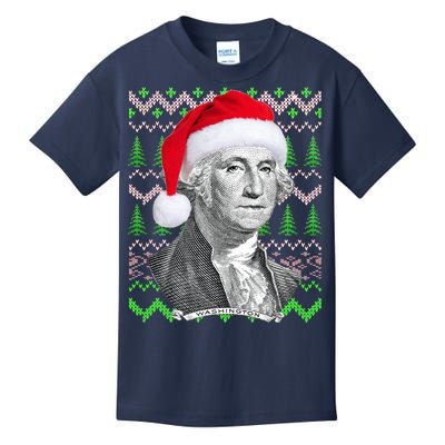 George Washington Ugly Christmas Sweater Kids T-Shirt