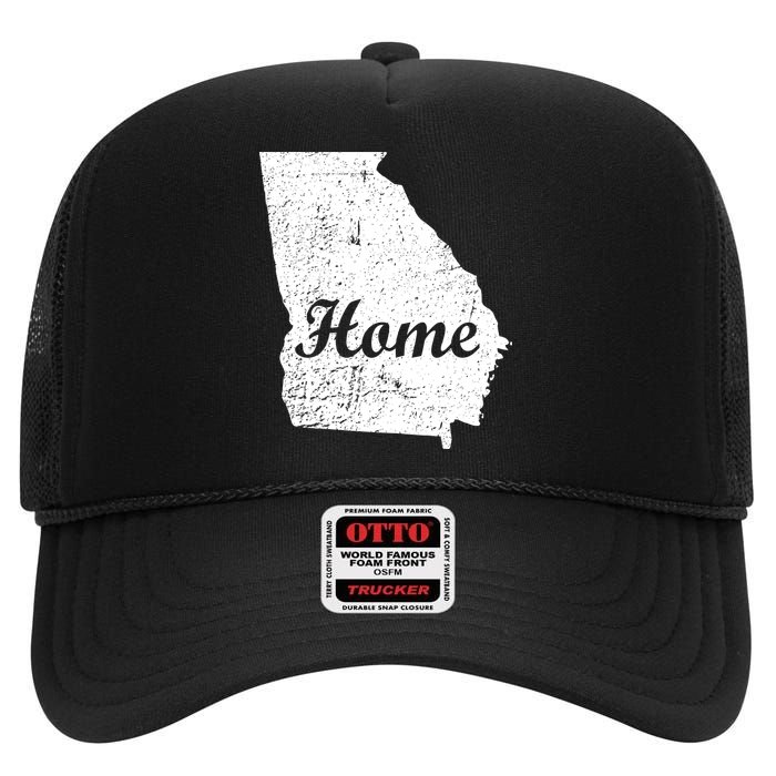 Georgia Home State High Crown Mesh Back Trucker Hat