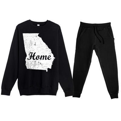 Georgia Home State Premium Crewneck Sweatsuit Set