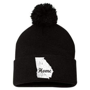 Georgia Home State Pom Pom 12in Knit Beanie