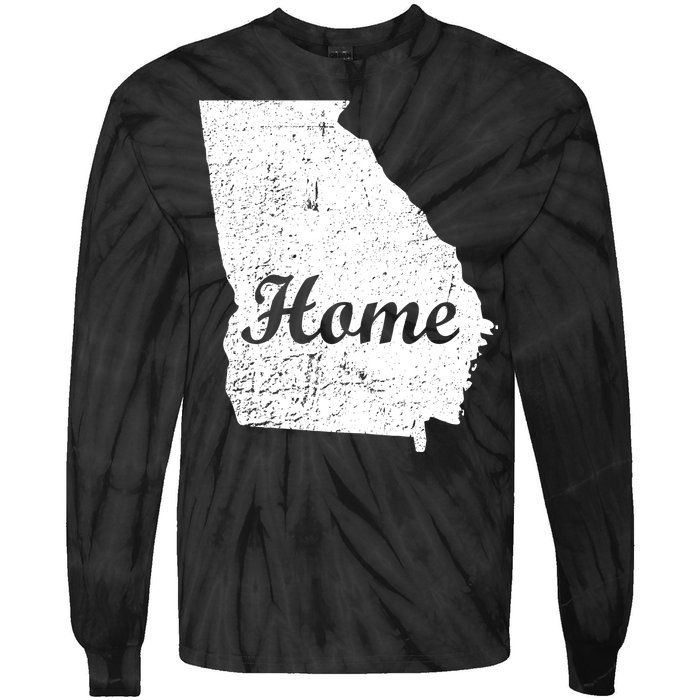 Georgia Home State Tie-Dye Long Sleeve Shirt