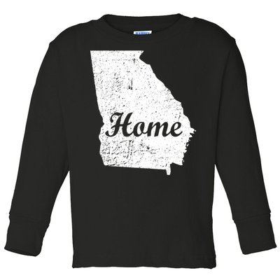 Georgia Home State Toddler Long Sleeve Shirt