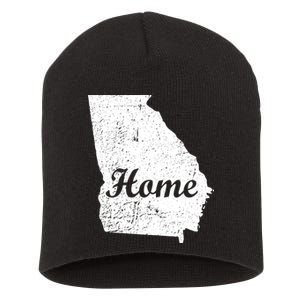 Georgia Home State Short Acrylic Beanie