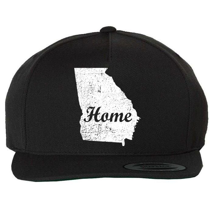 Georgia Home State Wool Snapback Cap