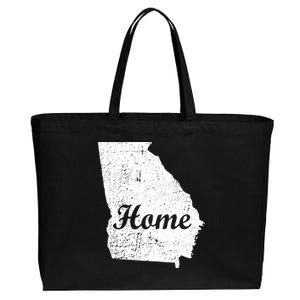 Georgia Home State Cotton Canvas Jumbo Tote