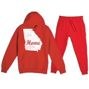 Georgia Home State Premium Hooded Sweatsuit Set