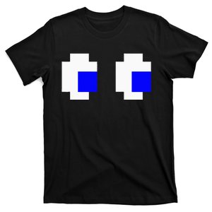 Ghost Eyes Pixel Arcade Video Game 8bit Matching Costume T-Shirt