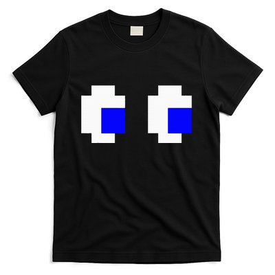 Ghost Eyes Pixel Arcade Video Game 8bit Matching Costume T-Shirt