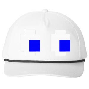 Ghost Eyes Pixel Arcade Video Game 8bit Matching Costume Snapback Five-Panel Rope Hat