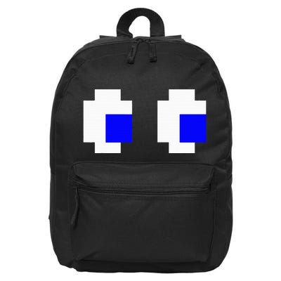 Ghost Eyes Pixel Arcade Video Game 8bit Matching Costume 16 in Basic Backpack