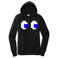 Ghost Eyes Pixel Arcade Video Game 8bit Matching Costume Women's Pullover Hoodie