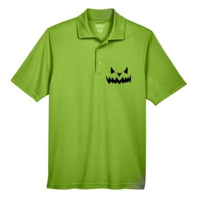 Grinning Evil Pumpkin Face Gift Men's Origin Performance Pique Polo