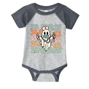 Groovy Emergency Room Nurse Funny Halloween Costume ER Nurse Infant Baby Jersey Bodysuit