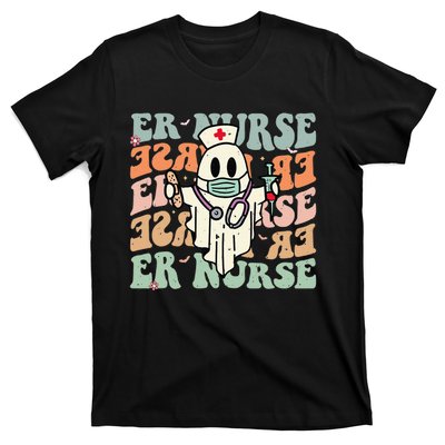 Groovy Emergency Room Nurse Funny Halloween Costume ER Nurse T-Shirt