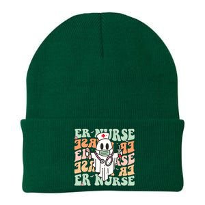 Groovy Emergency Room Nurse Funny Halloween Costume Er Nurse Knit Cap Winter Beanie