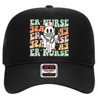 Groovy Emergency Room Nurse Funny Halloween Costume Er Nurse High Crown Mesh Back Trucker Hat