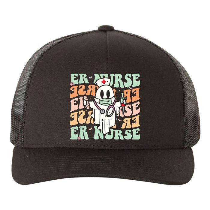 Groovy Emergency Room Nurse Funny Halloween Costume Er Nurse Yupoong Adult 5-Panel Trucker Hat