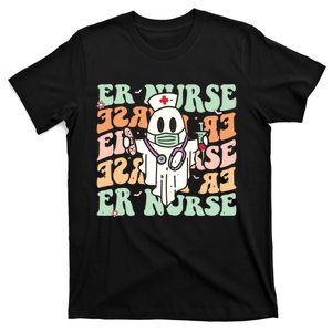 Groovy Emergency Room Nurse Funny Halloween Costume Er Nurse T-Shirt