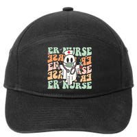 Groovy Emergency Room Nurse Funny Halloween Costume Er Nurse 7-Panel Snapback Hat