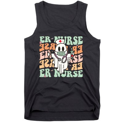 Groovy Emergency Room Nurse Funny Halloween Costume Er Nurse Tank Top