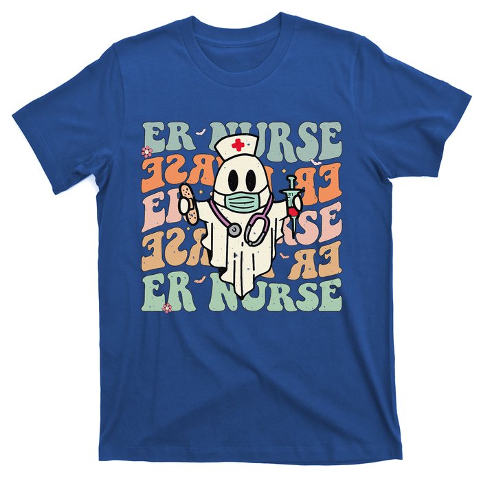 Groovy Emergency Room Nurse Funny Halloween Costume ER Nurse T-Shirt