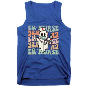 Groovy Emergency Room Nurse Funny Halloween Costume ER Nurse Tank Top