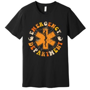 Groovy Emergency Room Nurse Halloween Costume Premium T-Shirt