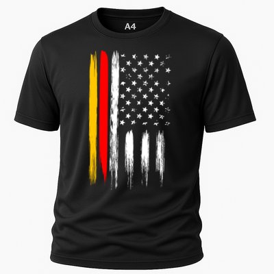 German American Oktoberfest Flag Cooling Performance Crew T-Shirt