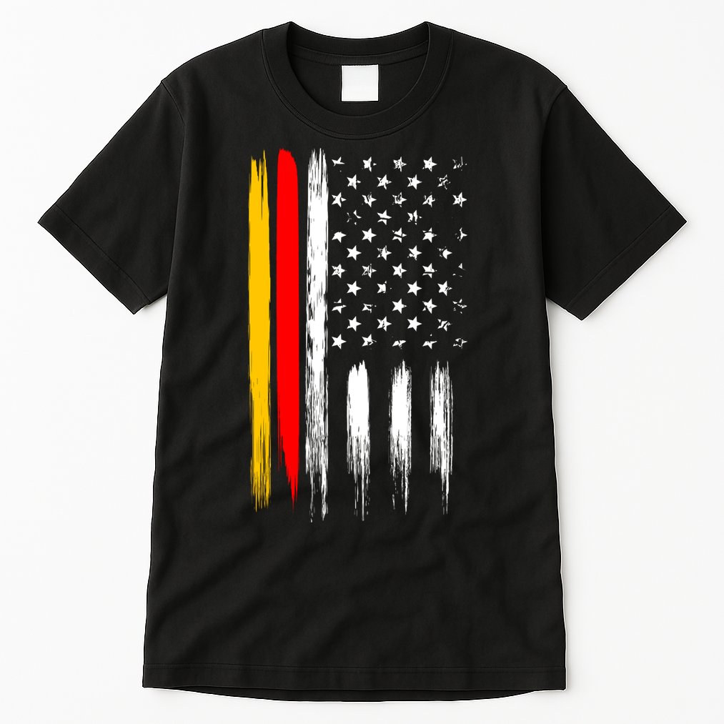 German American Oktoberfest Flag Tall T-Shirt