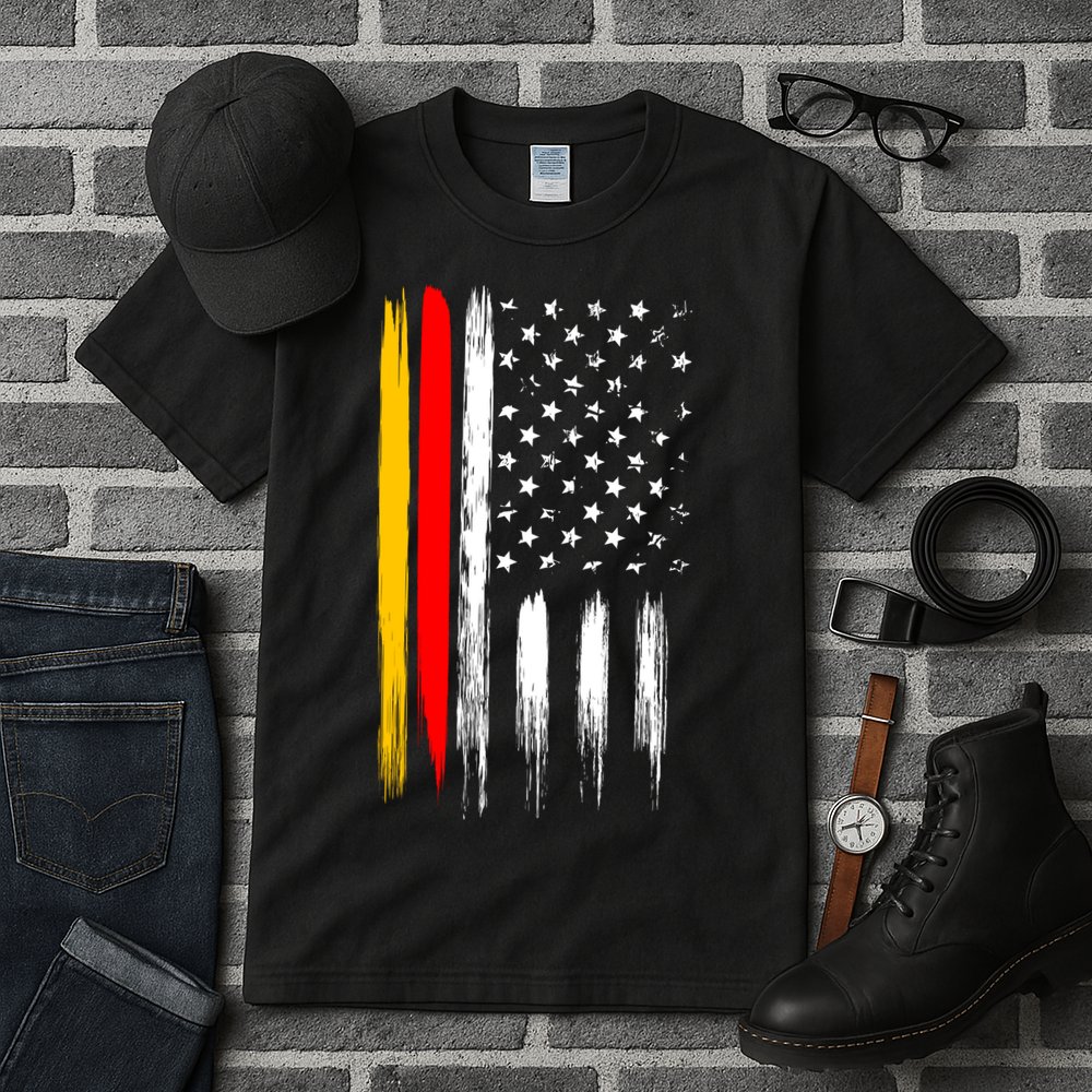 German American Oktoberfest Flag Tall T-Shirt