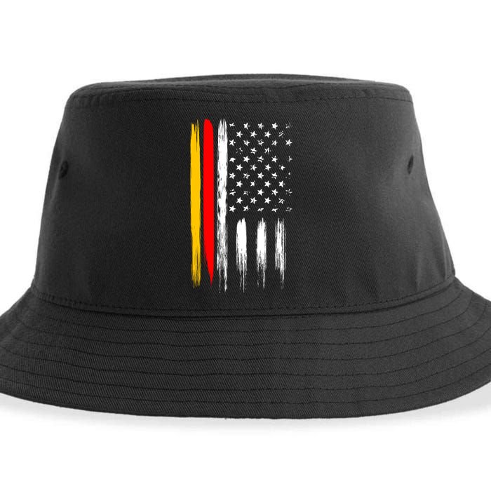 German American Oktoberfest Flag Sustainable Bucket Hat