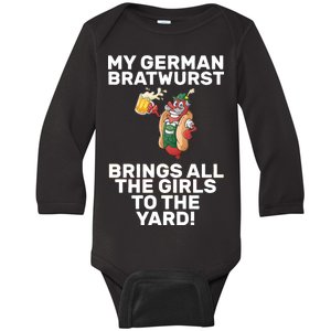 German Bratwurst Brings Girls To The Yard Baby Long Sleeve Bodysuit