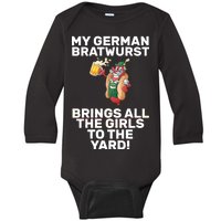 German Bratwurst Brings Girls To The Yard Baby Long Sleeve Bodysuit