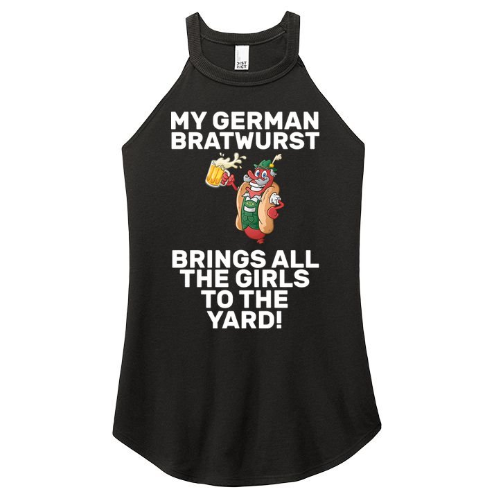 German Bratwurst Brings Girls To The Yard Women's Perfect Tri Rocker Tank