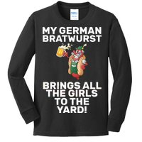 German Bratwurst Brings Girls To The Yard Kids Long Sleeve Shirt