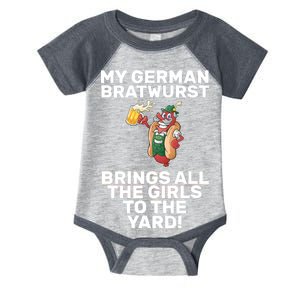 German Bratwurst Brings Girls To The Yard Infant Baby Jersey Bodysuit