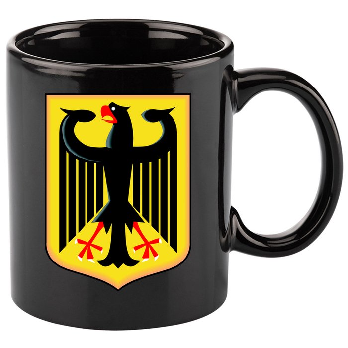 German Emblem 11oz C Handle Ceramic Mug