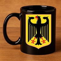 German Emblem 11oz C Handle Ceramic Mug