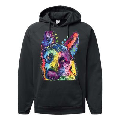 German Shepherd Dean Russo Performance Fleece Hoodie