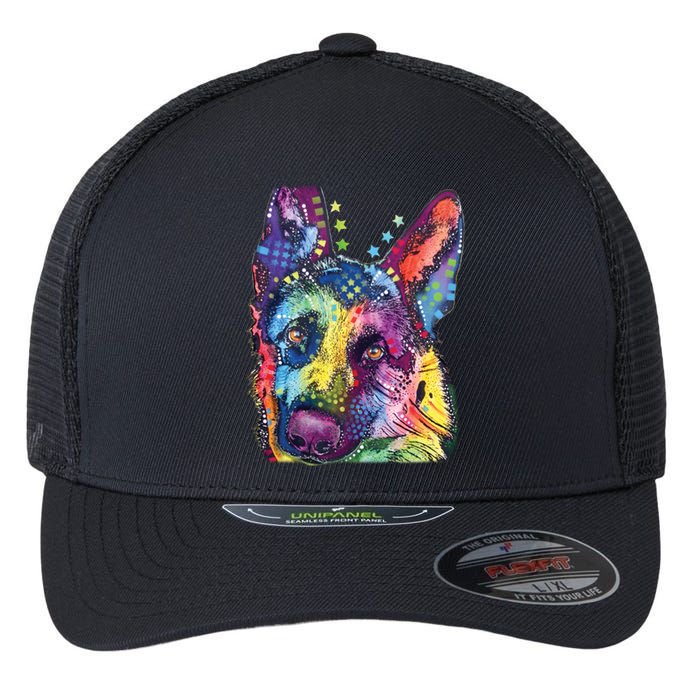 German Shepherd Dean Russo Flexfit Unipanel Trucker Cap