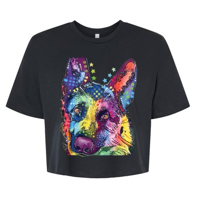 German Shepherd Dean Russo Bella+Canvas Jersey Crop Tee