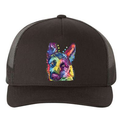 German Shepherd Dean Russo Yupoong Adult 5-Panel Trucker Hat