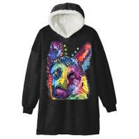 German Shepherd Dean Russo Hooded Wearable Blanket