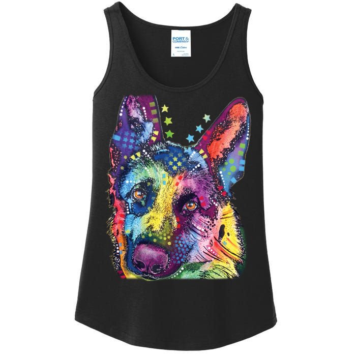 German Shepherd Dean Russo Ladies Essential Tank