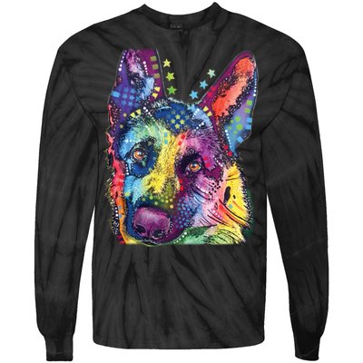 German Shepherd Dean Russo Tie-Dye Long Sleeve Shirt