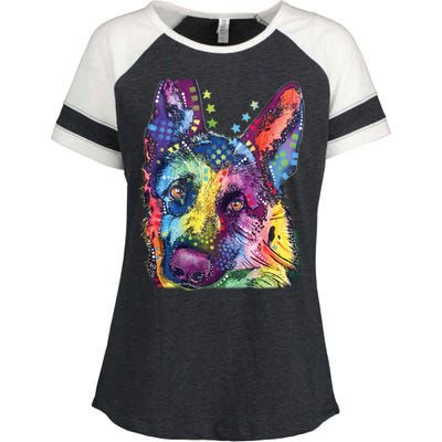 German Shepherd Dean Russo Enza Ladies Jersey Colorblock Tee