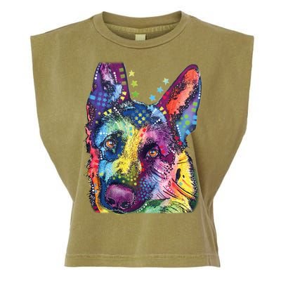 German Shepherd Dean Russo Garment-Dyed Women's Muscle Tee