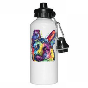 German Shepherd Dean Russo Aluminum Water Bottle