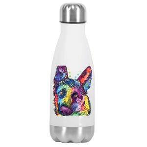 German Shepherd Dean Russo Stainless Steel Insulated Water Bottle