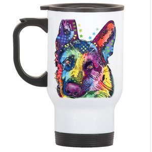 German Shepherd Dean Russo Stainless Steel Travel Mug